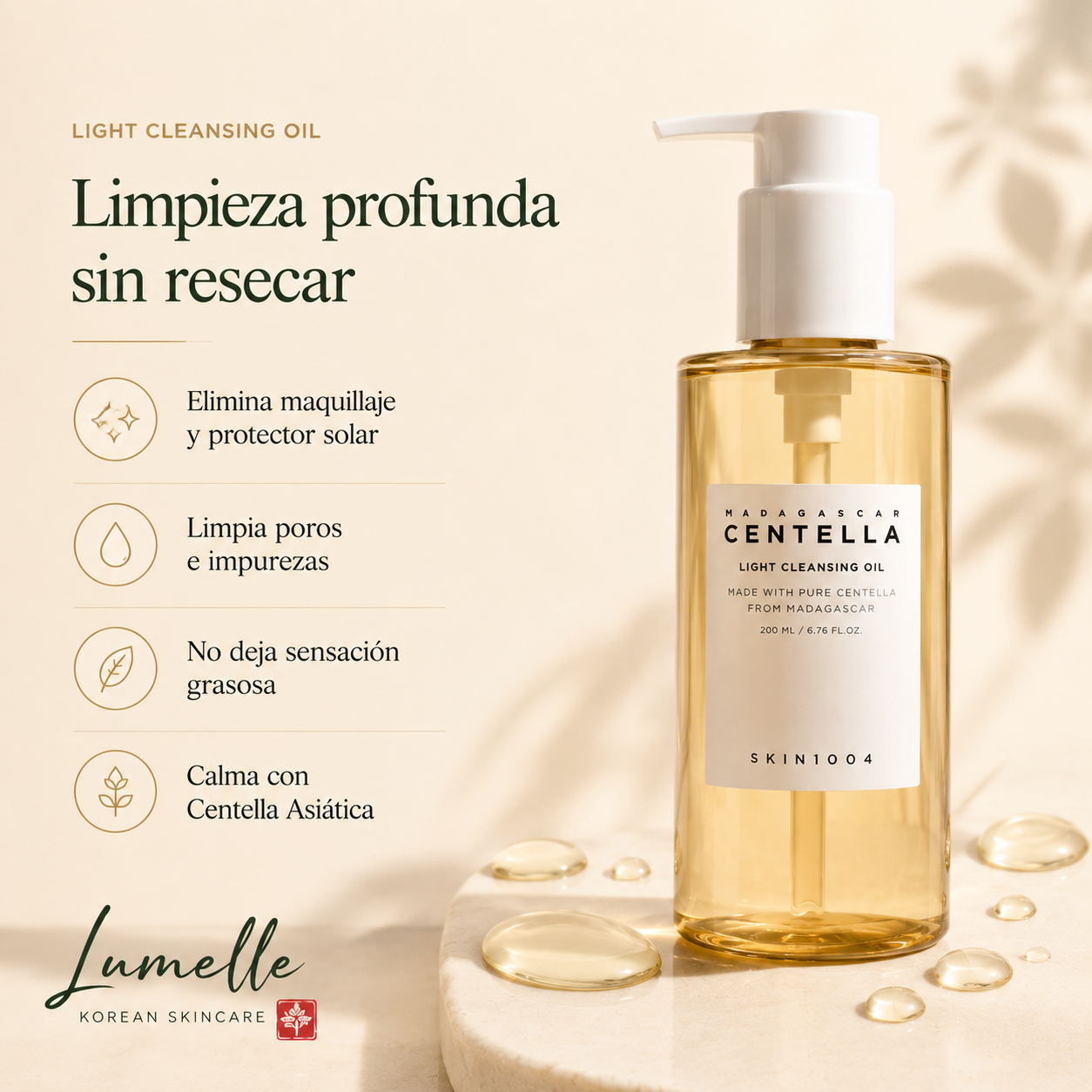 SKIN1004 Madagascar Centella Light Cleansing Oil